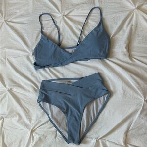 Women’s Blue Two-Piece Bikini Set